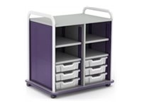 Paragon A&D Crossfit Storage - Trolley - 20 drawers - 4 shelves - 16 gauge tubular steel, TFM CFD60OF17CO-918YZY