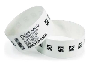 PDC Healthcare ScanBand DR - White - 1 in x 6 in 2400 label(s) (6 roll(s) x 400) wristband labels C7481-11-PDL-X6