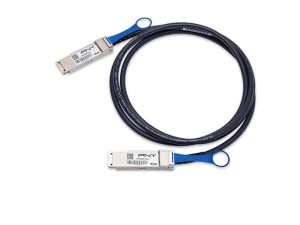 PNY NVIDIA Compatible - InfiniBand cable - QSFP28 to QSFP28 - 3.3 ft - passive - black PCP1600-E001E30