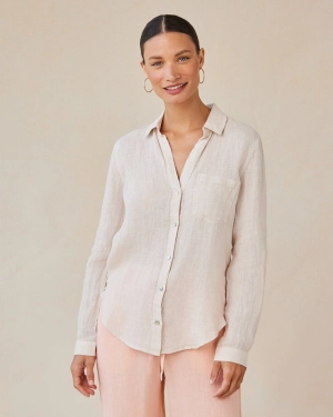 Pocket Button Down - Linen Sand
