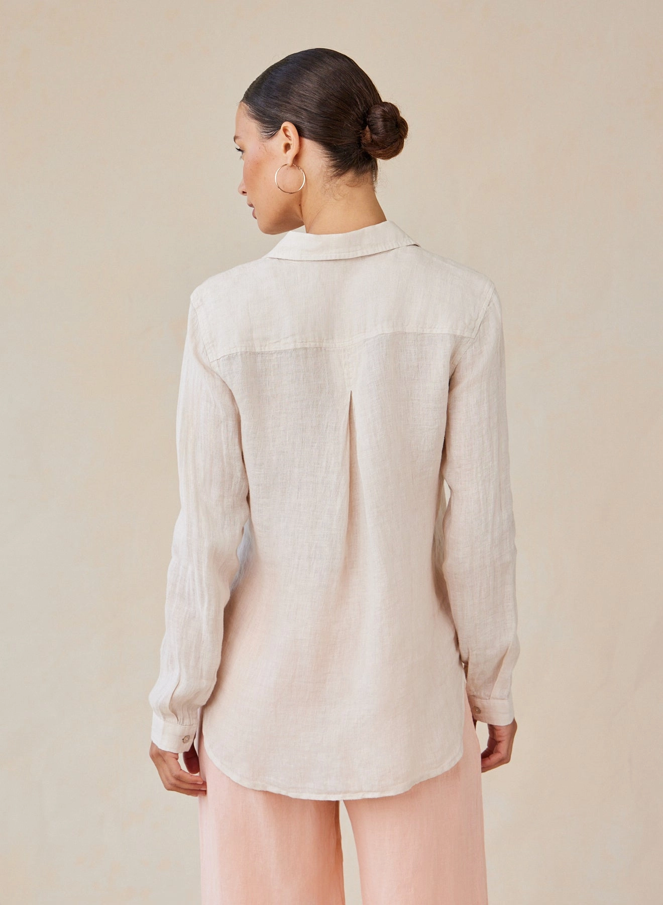 Pocket Button Down - Linen Sand
