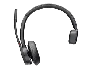 Poly Voyager 4310 - Voyager 4300 series - headset - on-ear - Bluetooth - wireless, wired - active noise canceling - USB-C - black 7E2L8AA#ABA