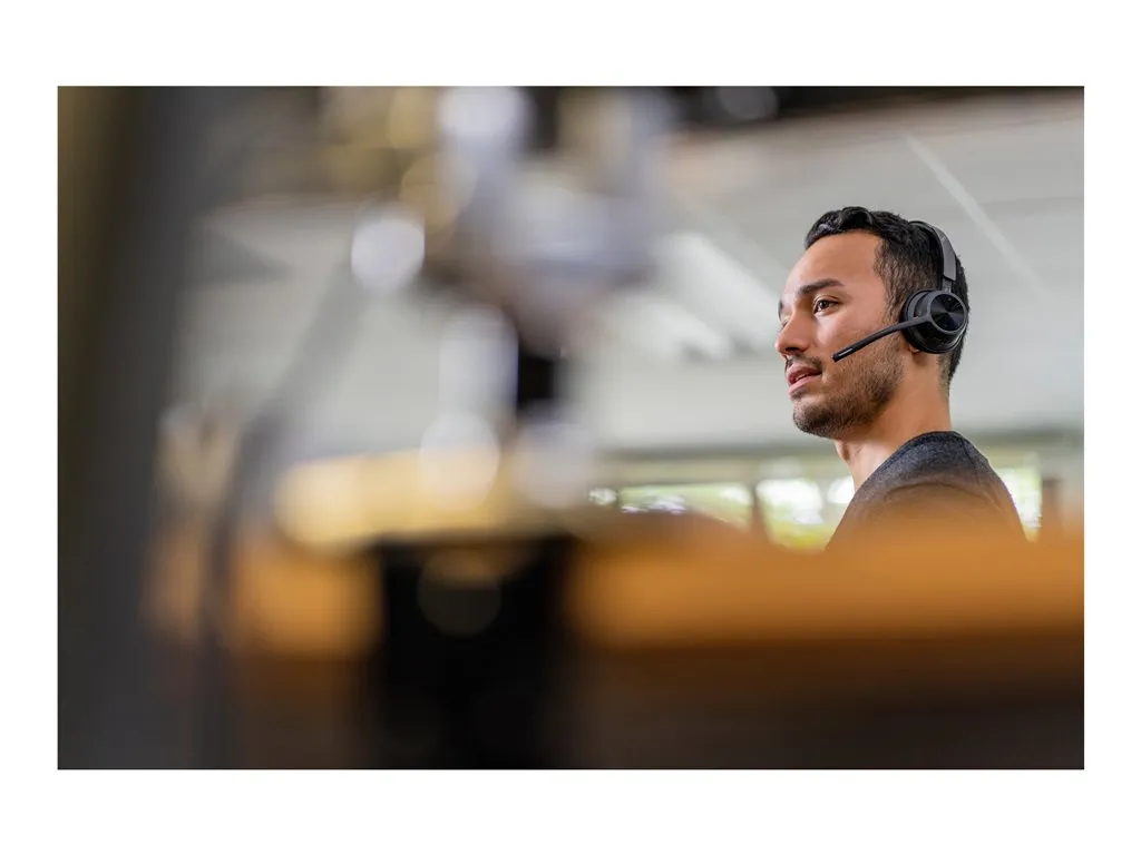 Poly Voyager 4310 - Voyager 4300 series - headset - on-ear - Bluetooth - wireless, wired - active noise canceling - USB-C - black 7E2L8AA#ABA