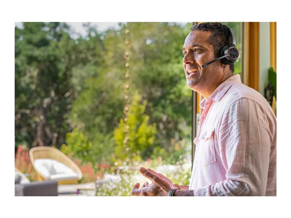 Poly Voyager 4310 - Voyager 4300 series - headset - on-ear - Bluetooth - wireless, wired - active noise canceling - USB-C - black 7E2L8AA#ABA