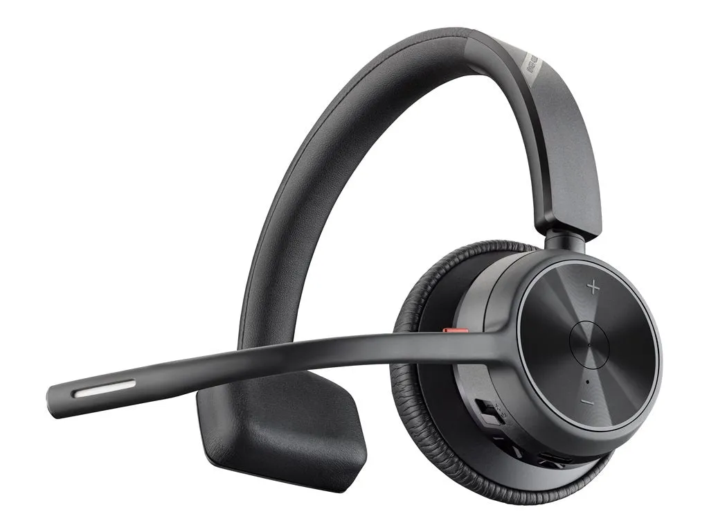 Poly Voyager 4310 - Voyager 4300 series - headset - on-ear - Bluetooth - wireless, wired - active noise canceling - USB-C - black 7E2L8AA#ABA
