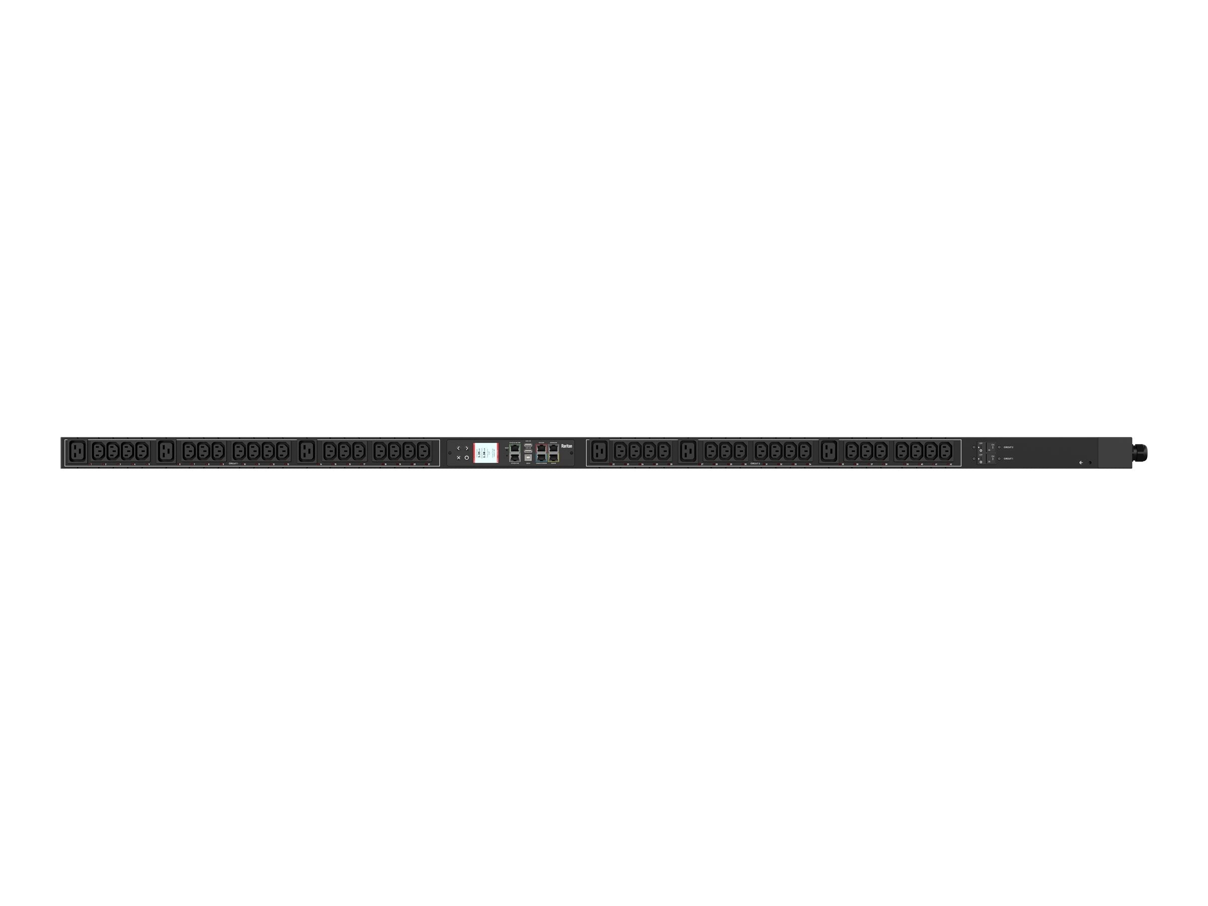 Raritan PX3-5847U - Power distribution strip (rack-mountable) - AC 230 V - 7400 VA - 1-phase - RS-232, USB, Ethernet 10/100/1000