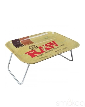 Raw Metal Lap Dinner/Rolling Tray