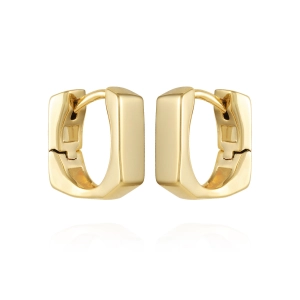 Rectangle Huggie Hoop Earrings