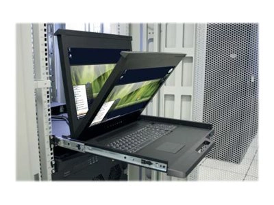 Rose RackView - KVM console - 17 - rack-mountable - 1920 x 1080 Full HD (1080p) - 400 cd/mï¿½ - 600:1 - 40 ms - DVI-D RV1-LCDA17/DWS/HD