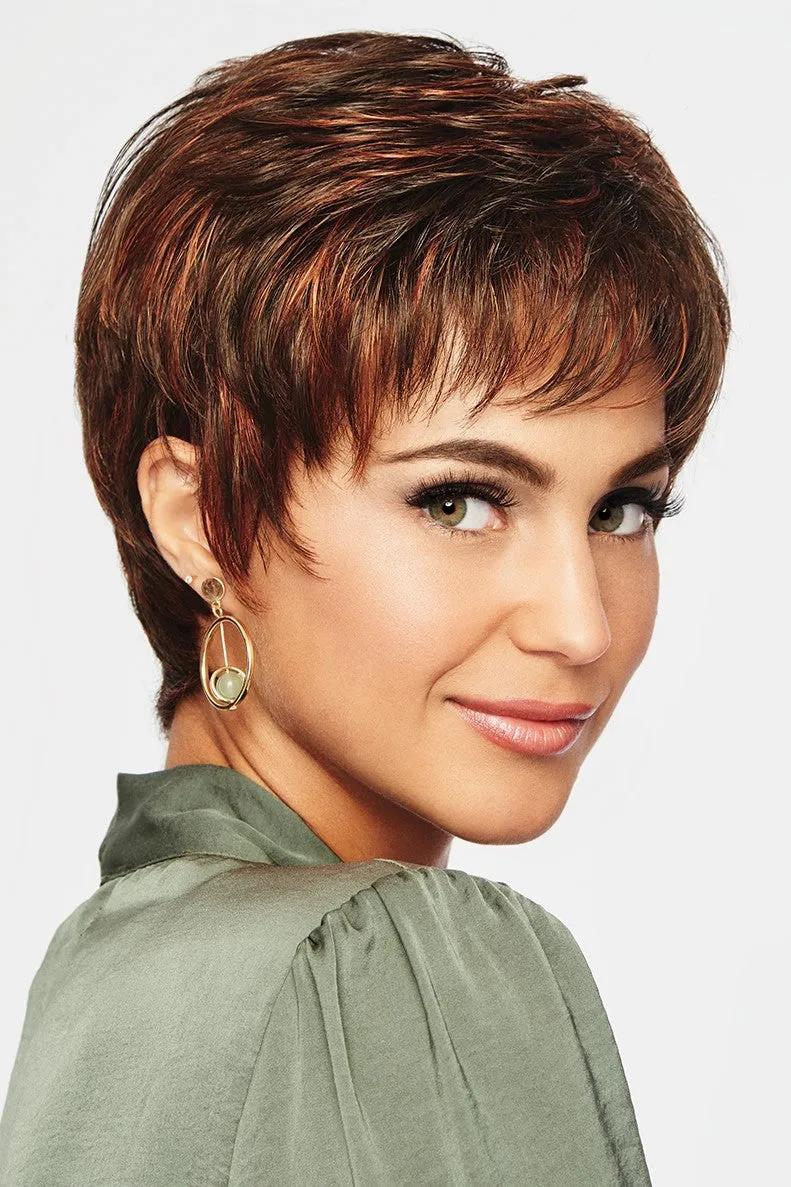 Sale - Raquel Welch Wigs - Winner - Large - Color: Shaded Iced Java (SS4/10)