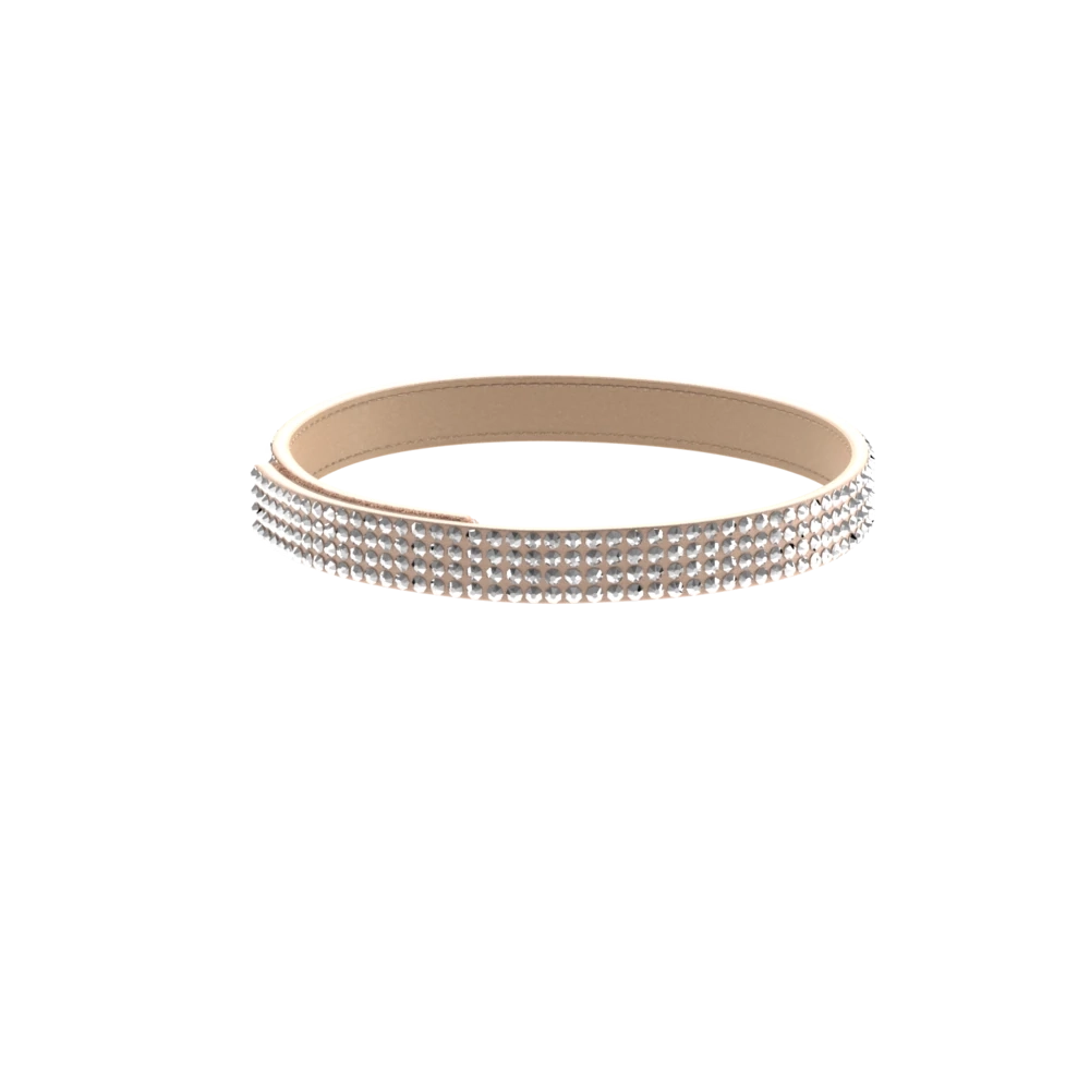 Sand Rhinestone Ankle Strap