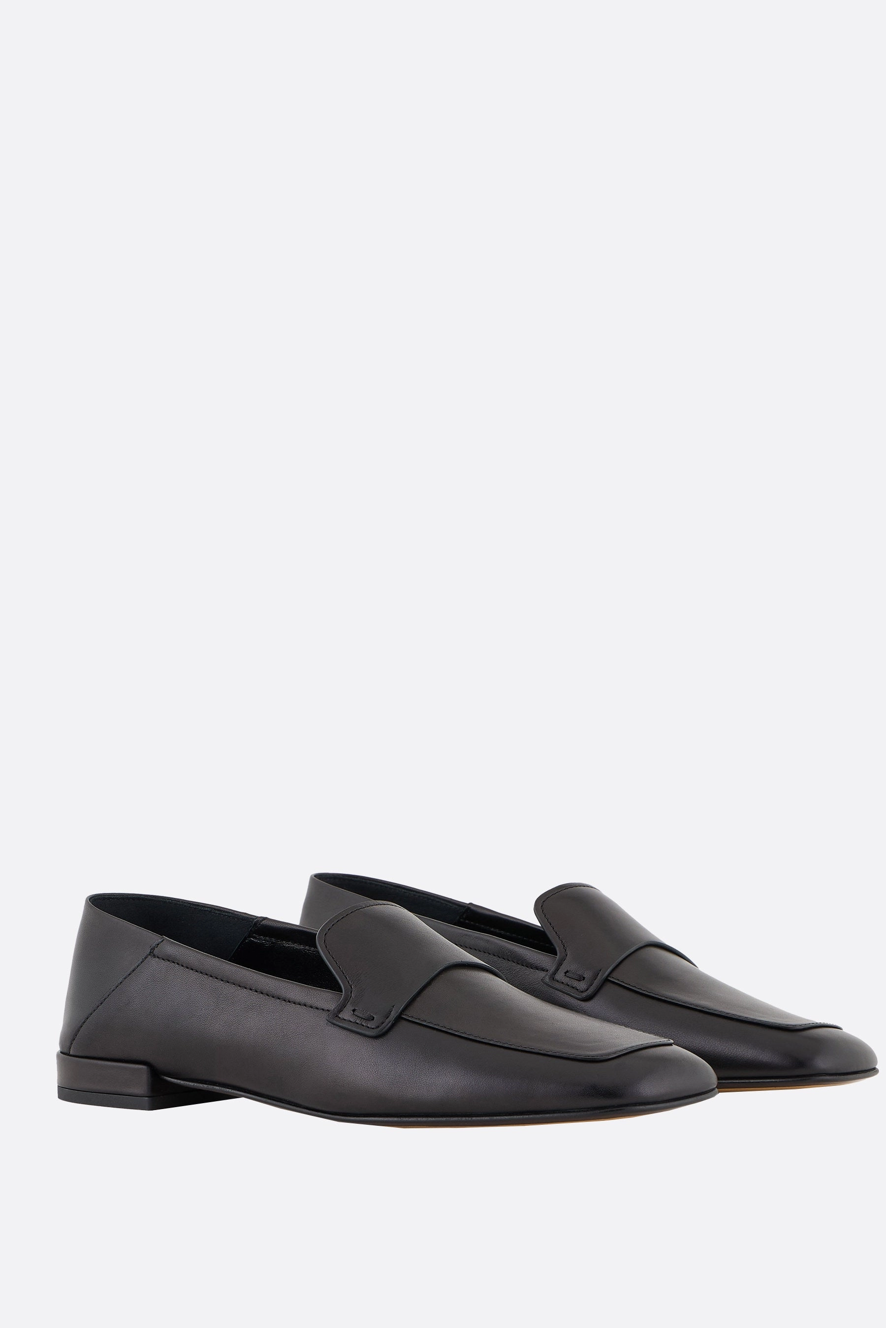 smooth leather loafers