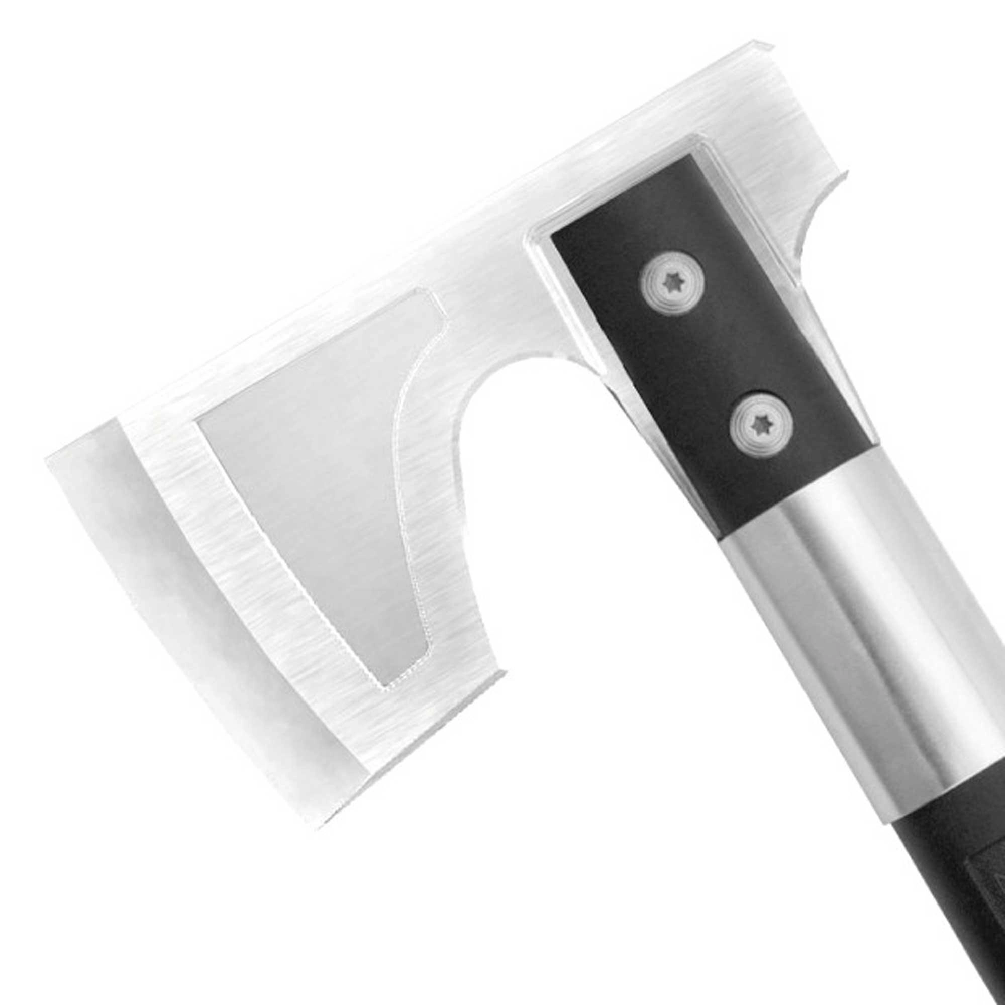 SOG Camp Axe - Brushed Finish Stainless Steel Head with Black Handle | CH1001-CP