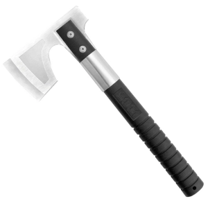 SOG Camp Axe - Brushed Finish Stainless Steel Head with Black Handle | CH1001-CP