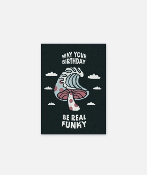 Surf Trip Birthday Card - Black