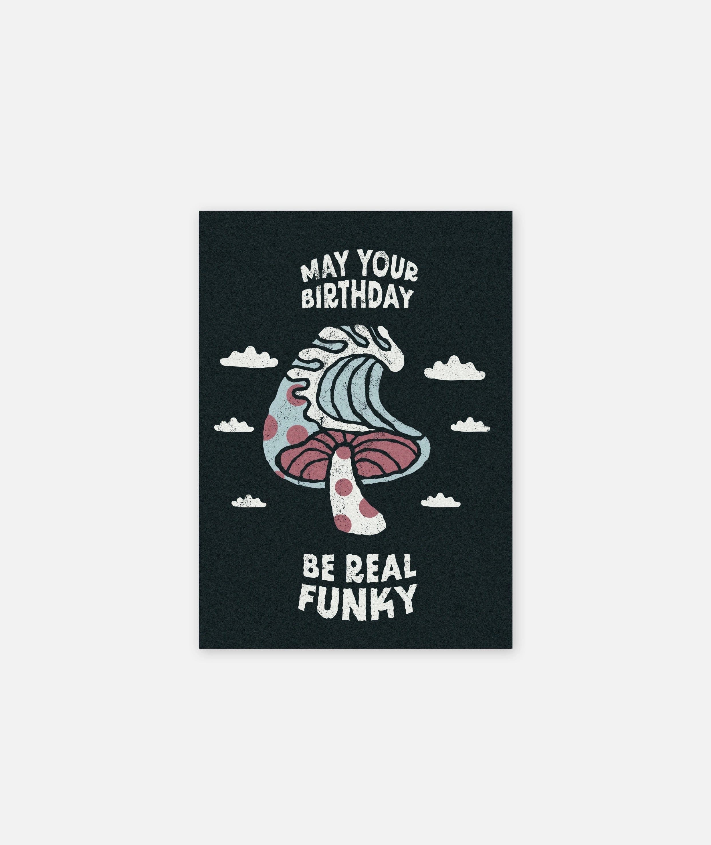 Surf Trip Birthday Card - Black