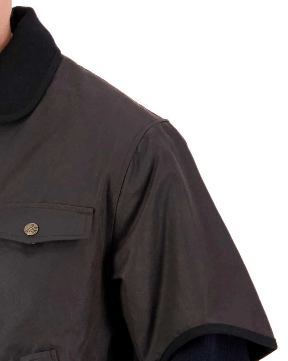 Swanndri Mens 3/4 Sleeve Oilskin Jacket