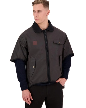 Swanndri Mens 3/4 Sleeve Oilskin Jacket