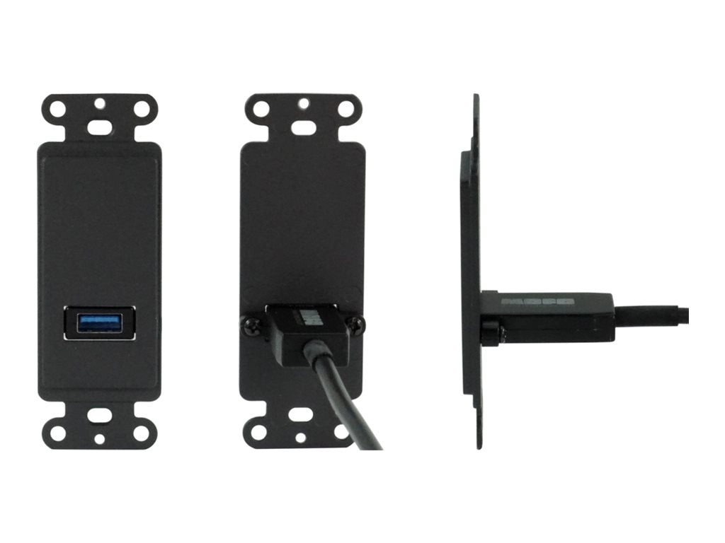 TechLogix - Wall plate spacer - HDMI, USB Type A - white MOFO-PT-WS1W