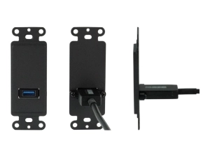 TechLogix - Wall plate spacer - HDMI, USB Type A - white MOFO-PT-WS1W