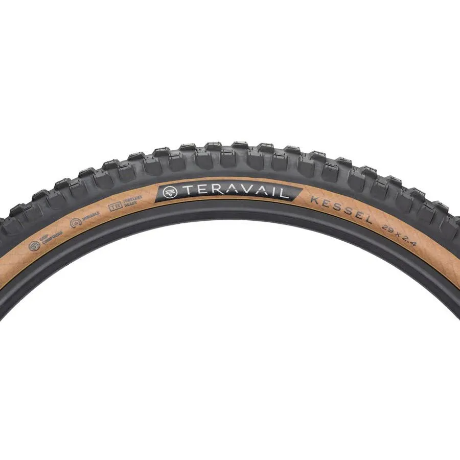 Teravail Kessel Mountain Bike Tire 29 x 2.4, Tubeless, Folding, Tan
