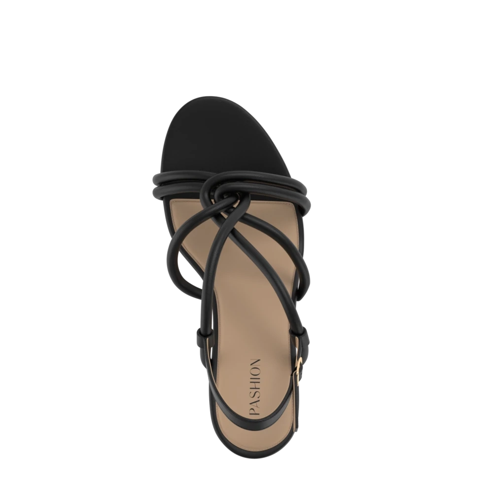 The Capri - Coal Vegan Leather Flat