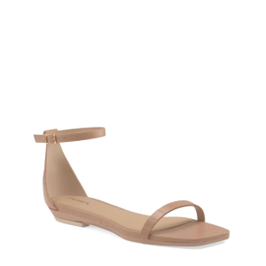 The Gigi - Latte Crocodile Flat