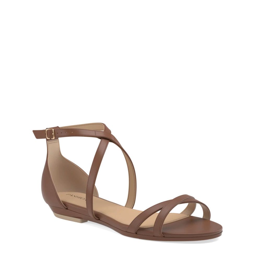 The Sandy - Walnut Leather 4 Stiletto