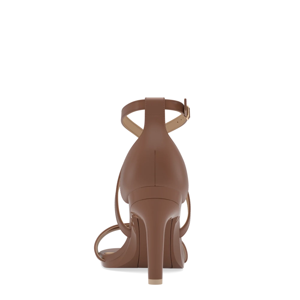 The Sandy - Walnut Leather 4 Stiletto