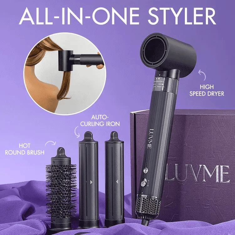 US PLUG Support 110V | Luvme 4-in-1 Styling Hair Dryer Set with US Plug, Effortless Versatile Styling | Add-on Item