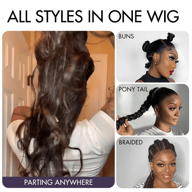 Versatile Style Full Lace Loose Body Wave Flexi-Fit Invisi Drawstring Cap Human Hair Wig
