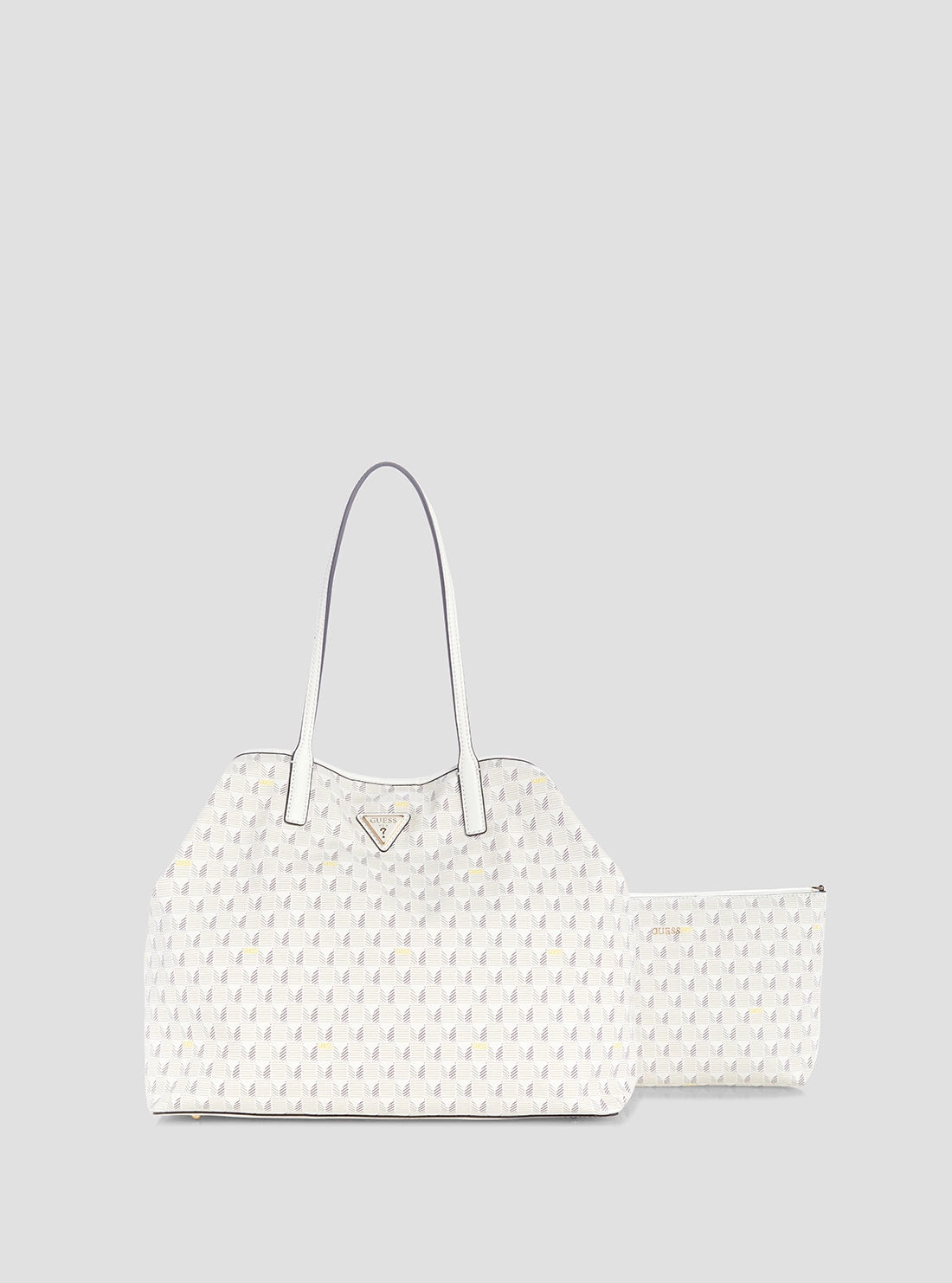 White Logo G Wave Large Tote Bag