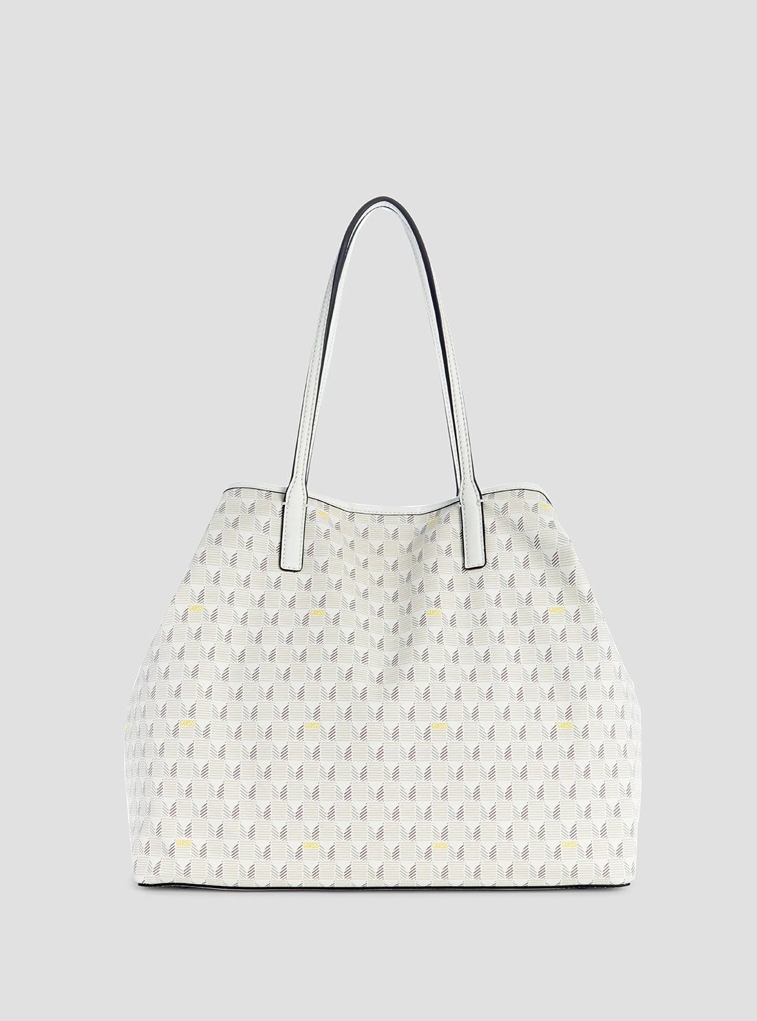 White Logo G Wave Large Tote Bag